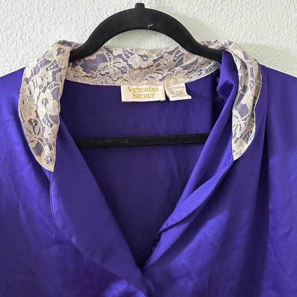 Vintage Gold Label Victoria's Secret Sleep Shirt Dress Nightgown Medium Large - Picture 2 of 7